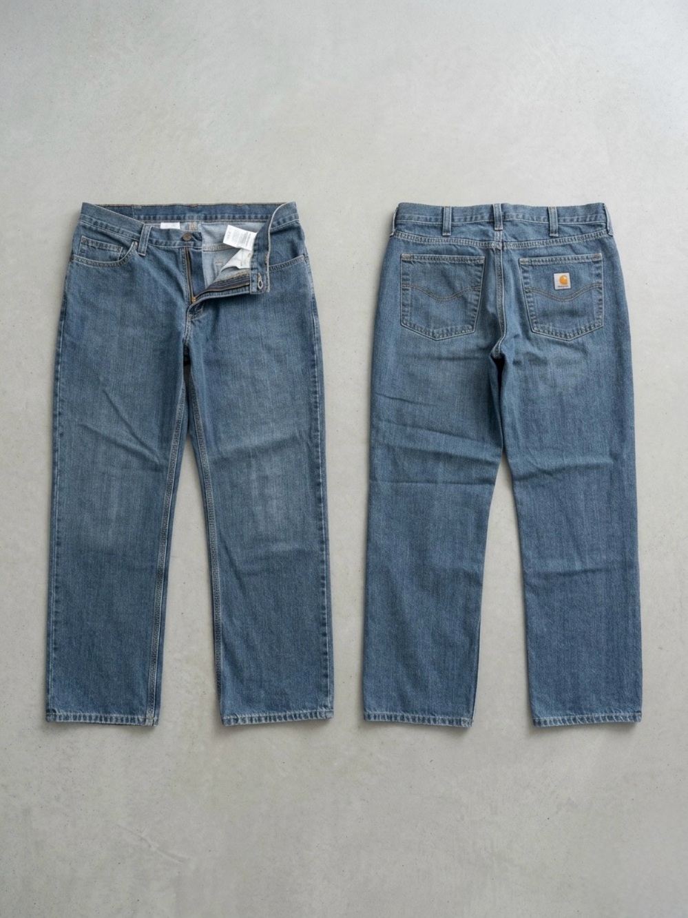 Carhartt Straight Leg Denim Jeans in Faded Blue